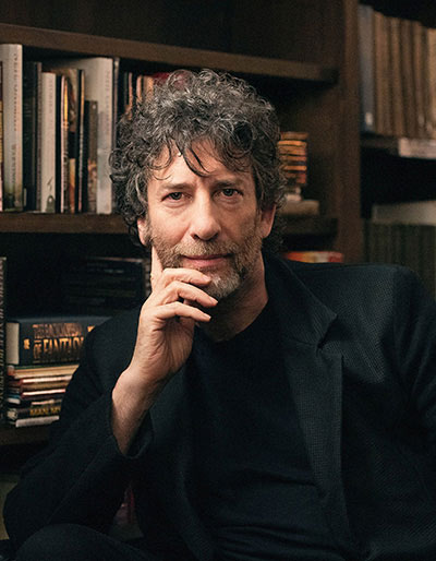 Neil Gaiman portresi – Amerikalı fantastik kurgu yazarı